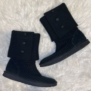✨Black Knit Ugg Boots✨